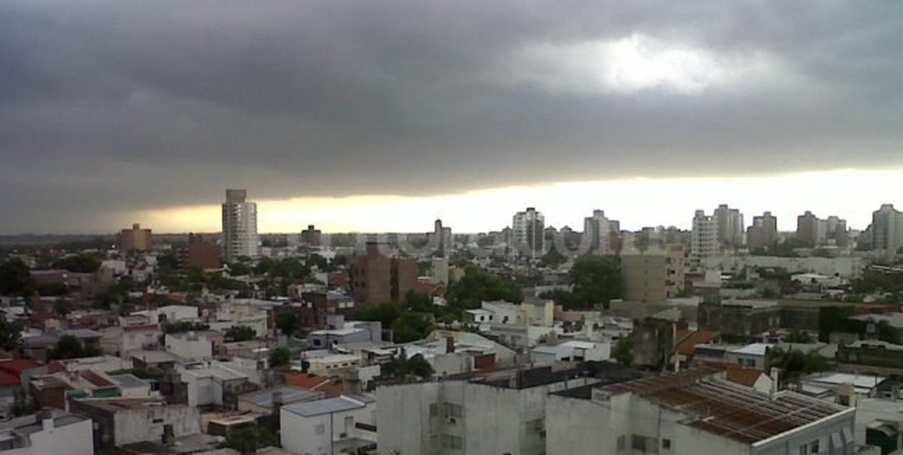 Así llegaba la tormenta