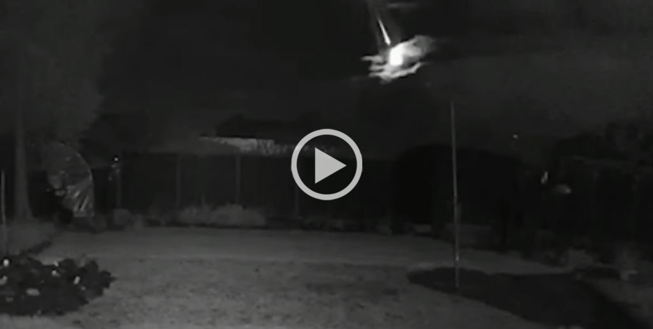Video: un meteorito fue captado por una cámara de seguridad al momento de caer en la Tierra