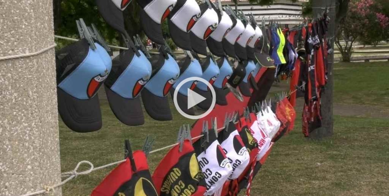 Clásico santafesino: expectativas de vendedores de "gorros, banderas y vinchas"  