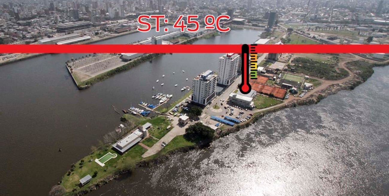 La térmica alcanzó los 45 grados