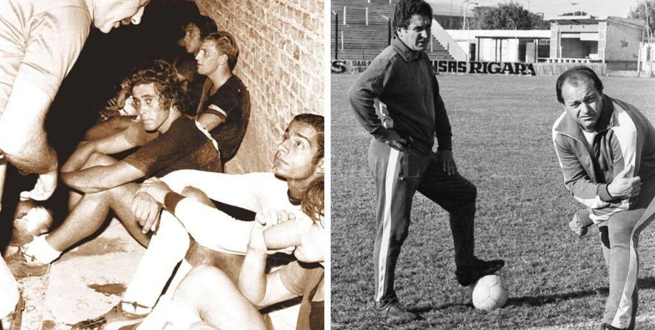 El agua y el aceite con algo  en común: jugaban al fútbol