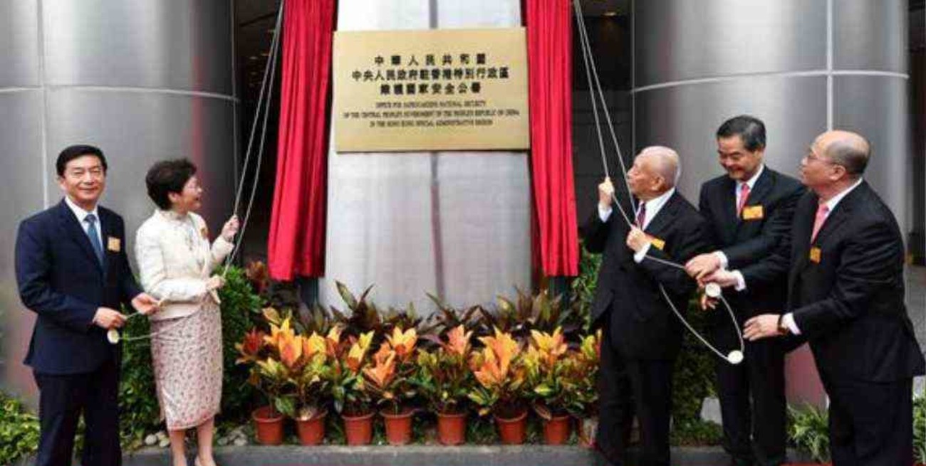 China abrió en Hong Kong la agencia de seguridad nacional
