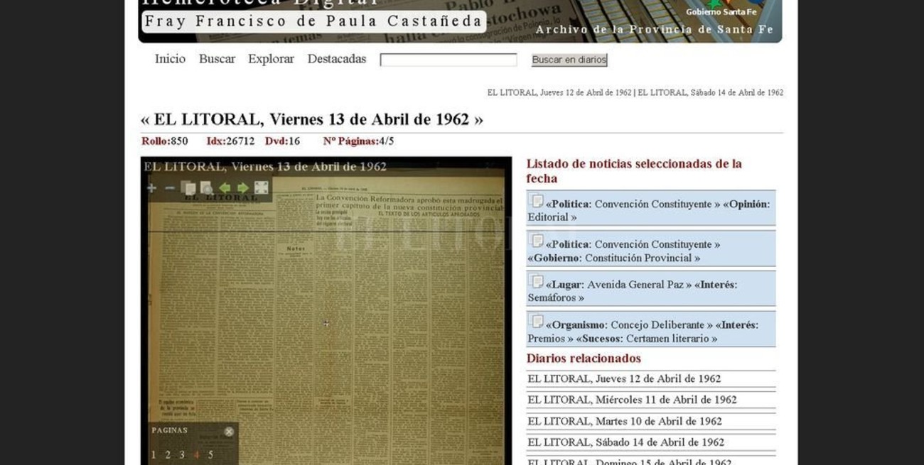 Ahora se cayó la hemeroteca