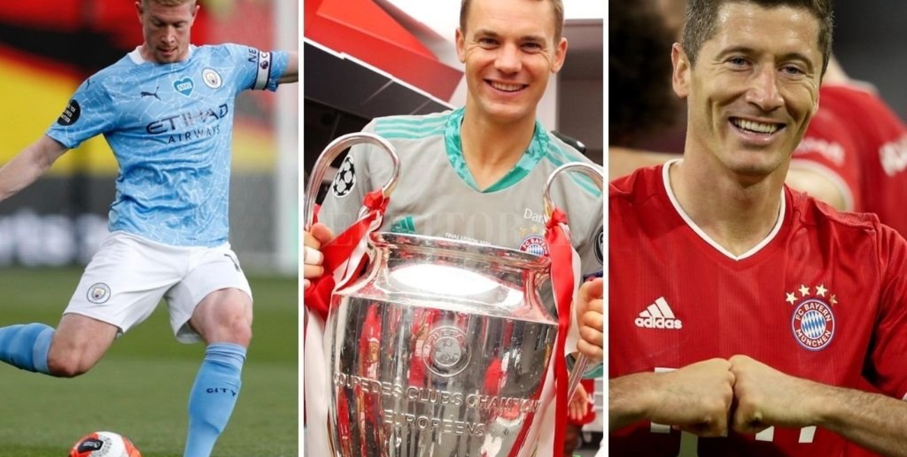 Sin Messi ni Cristiano Ronaldo, la UEFA dio a conocer los nominados como mejor jugador del año