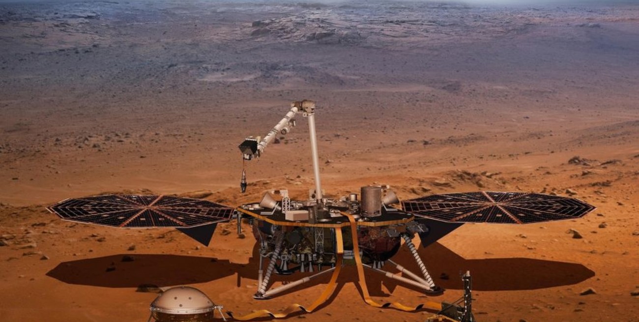 El módulo espacial InSight aterrizó con éxito en Marte