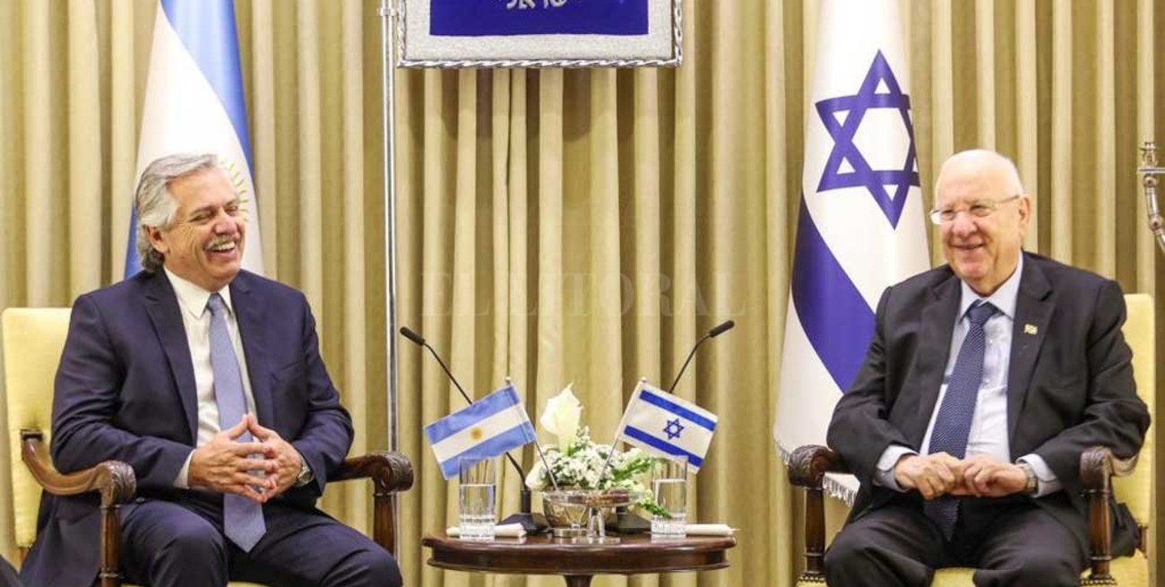 Alberto Fernández se reunió con el presidente de Israel, Reuven Rivlin