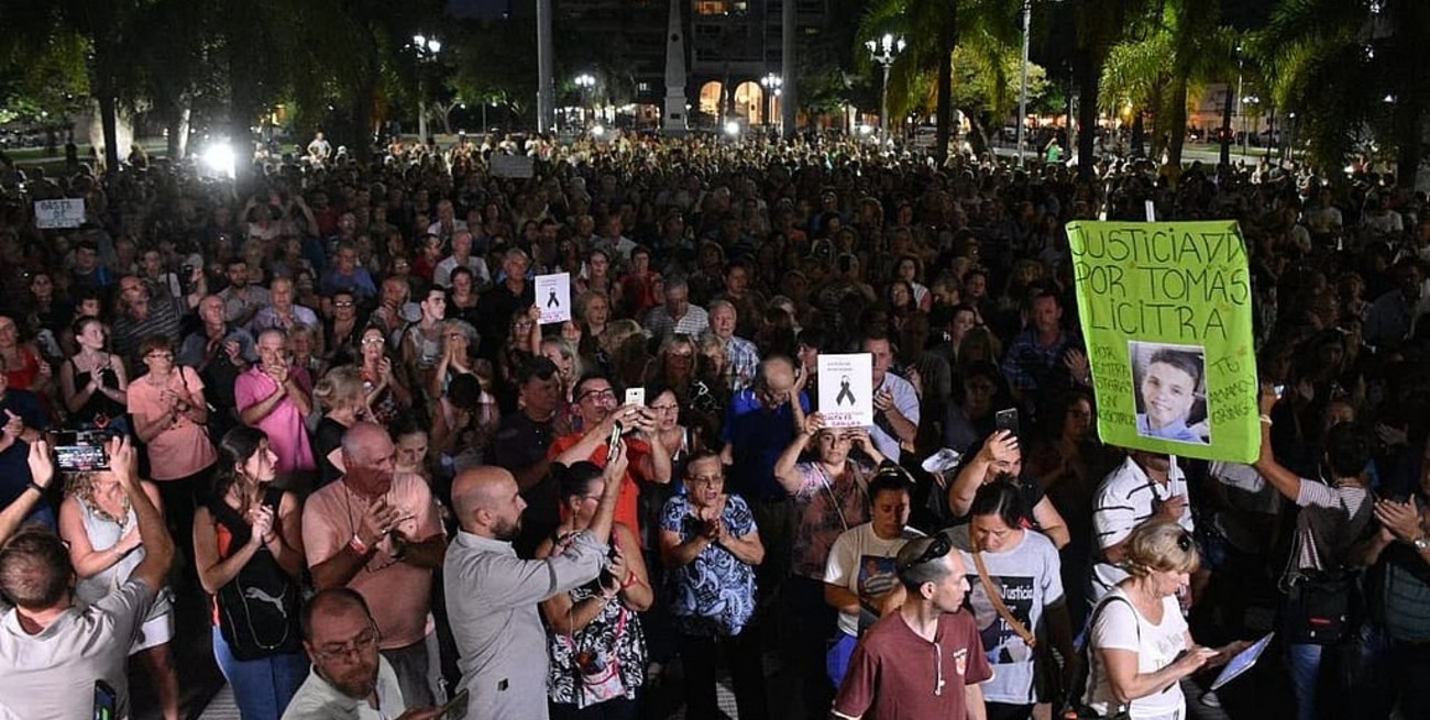 "Santa Fe Sangra": autoconvocados marcharon por el crimen de Hugo Oldani