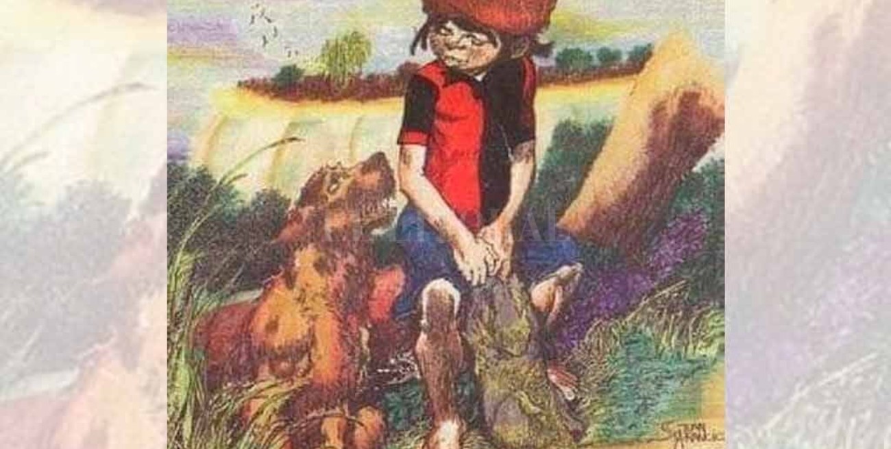 Colón recordó a Juan Arancio con un dibujo emblemático