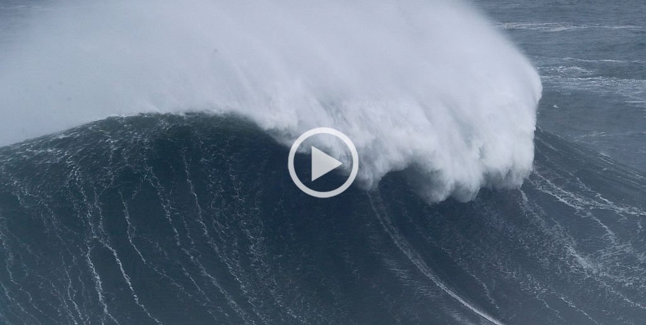 Video: la brasileña Maya Gabeira surfeó la ola más grande de la temporada 2019-2020
