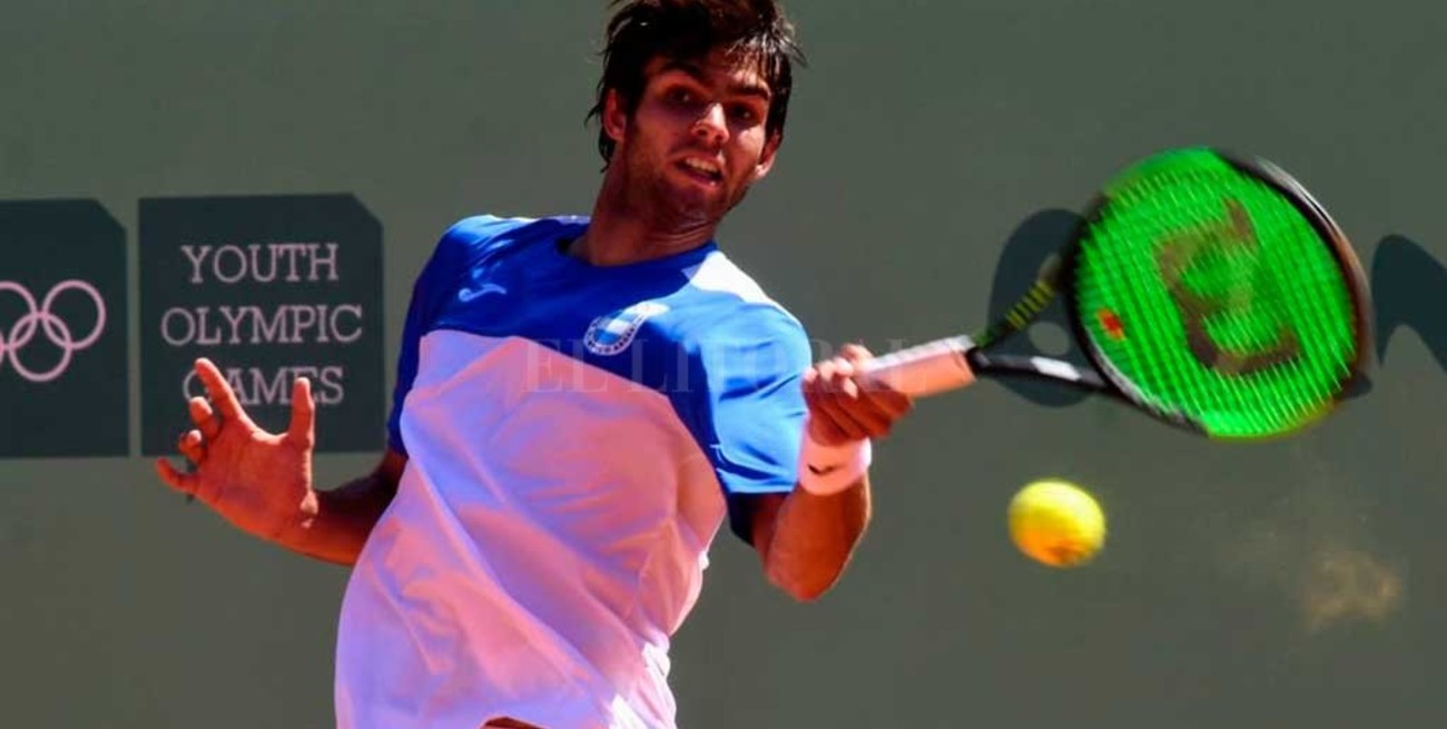 Diaz Acosta perdió la final de tenis y se quedó con la medalla plateada