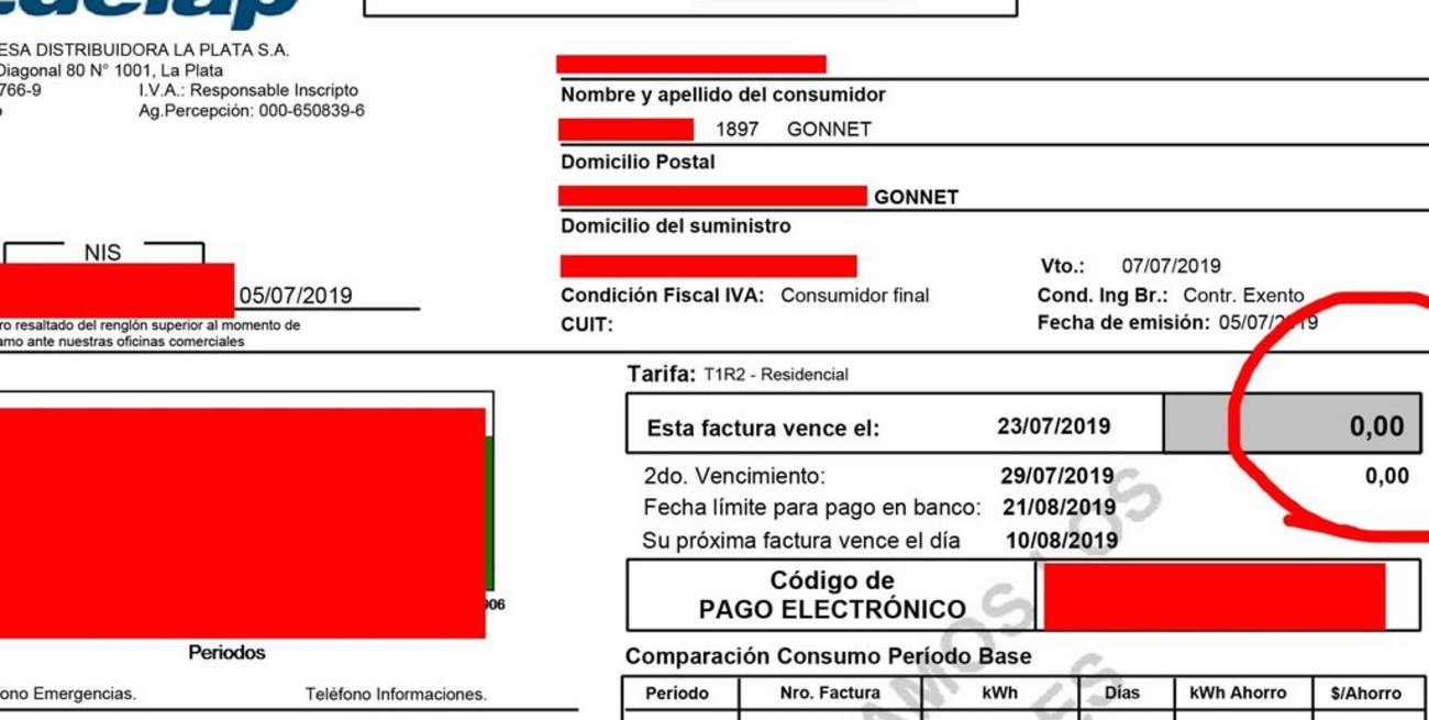 Llegan las facturas con descuento, tras el apagón