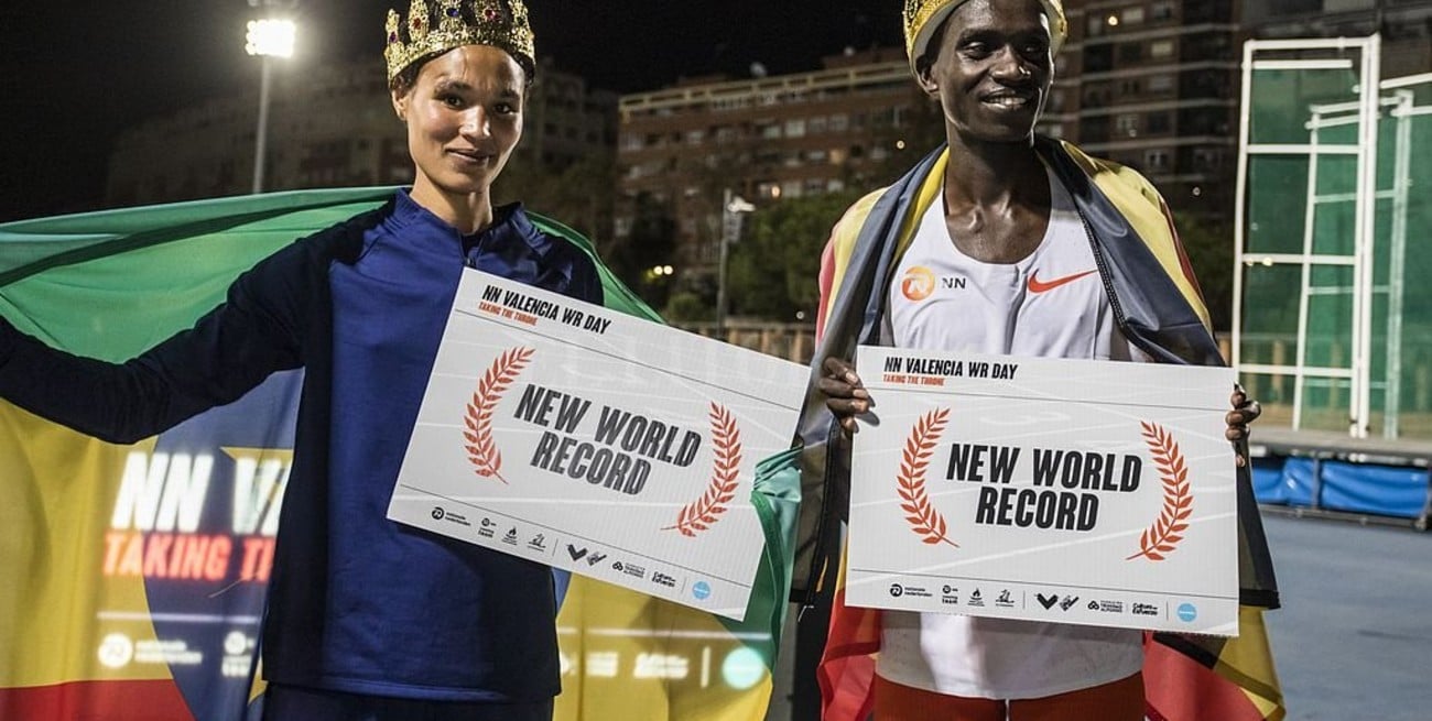 Una etíope y un ugandés rompen los récords mundiales de 5.000 y 10.000 metros