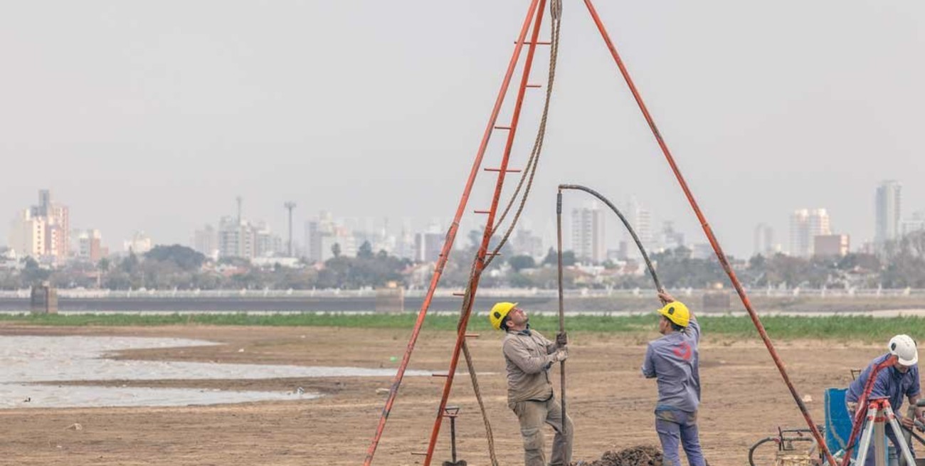 Realizaron nuevas perforaciones en el lecho de la Laguna Setúbal