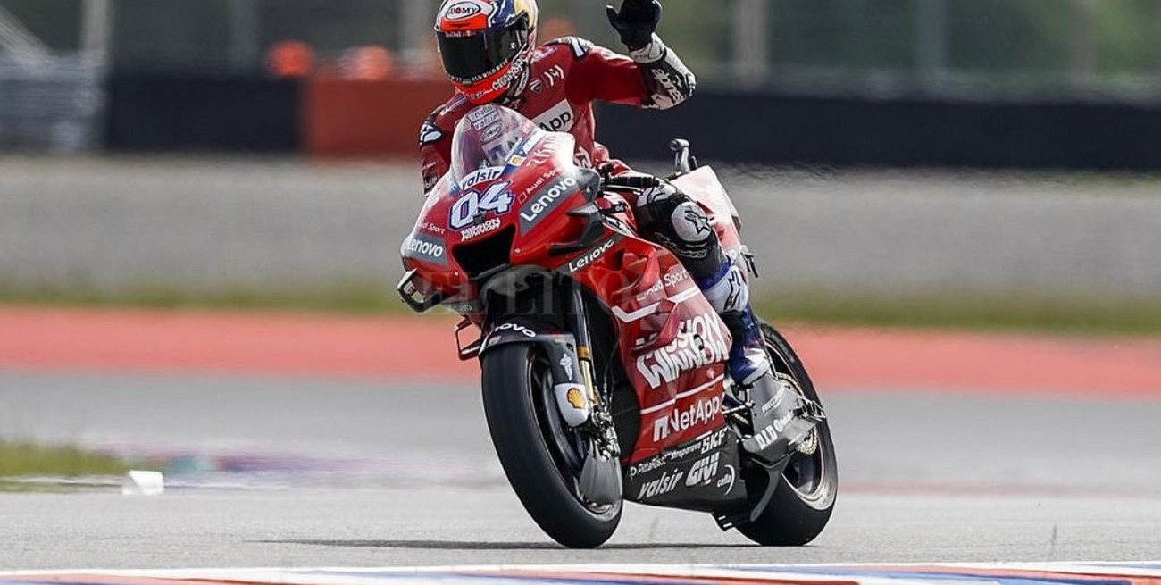 Moto GP en las Termas: Dovizioso fue el mejor en los ensayos