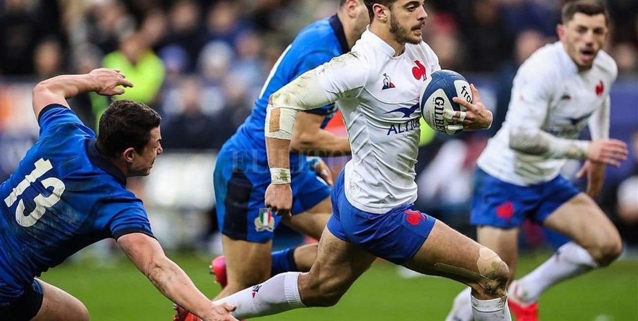 Francia mantuvo su paso ganador ante Italia en el Seis Naciones