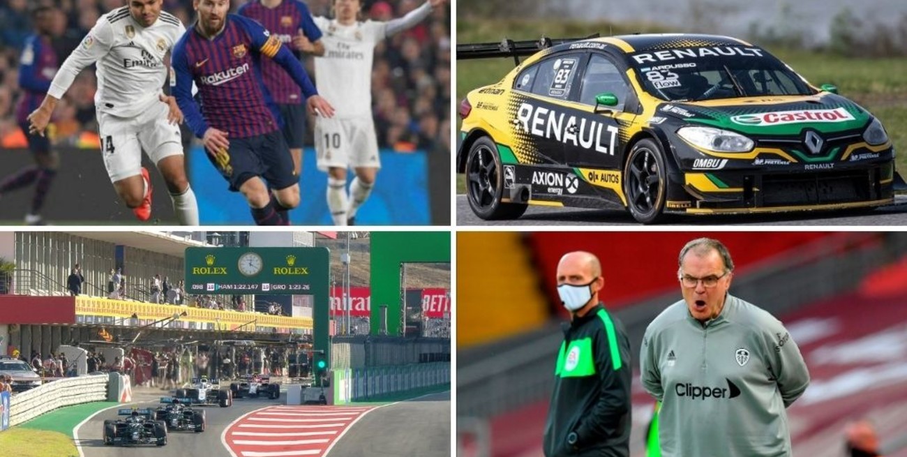 Horarios y TV: fin de semana de clásico español, MotoGP y Fórmula Uno