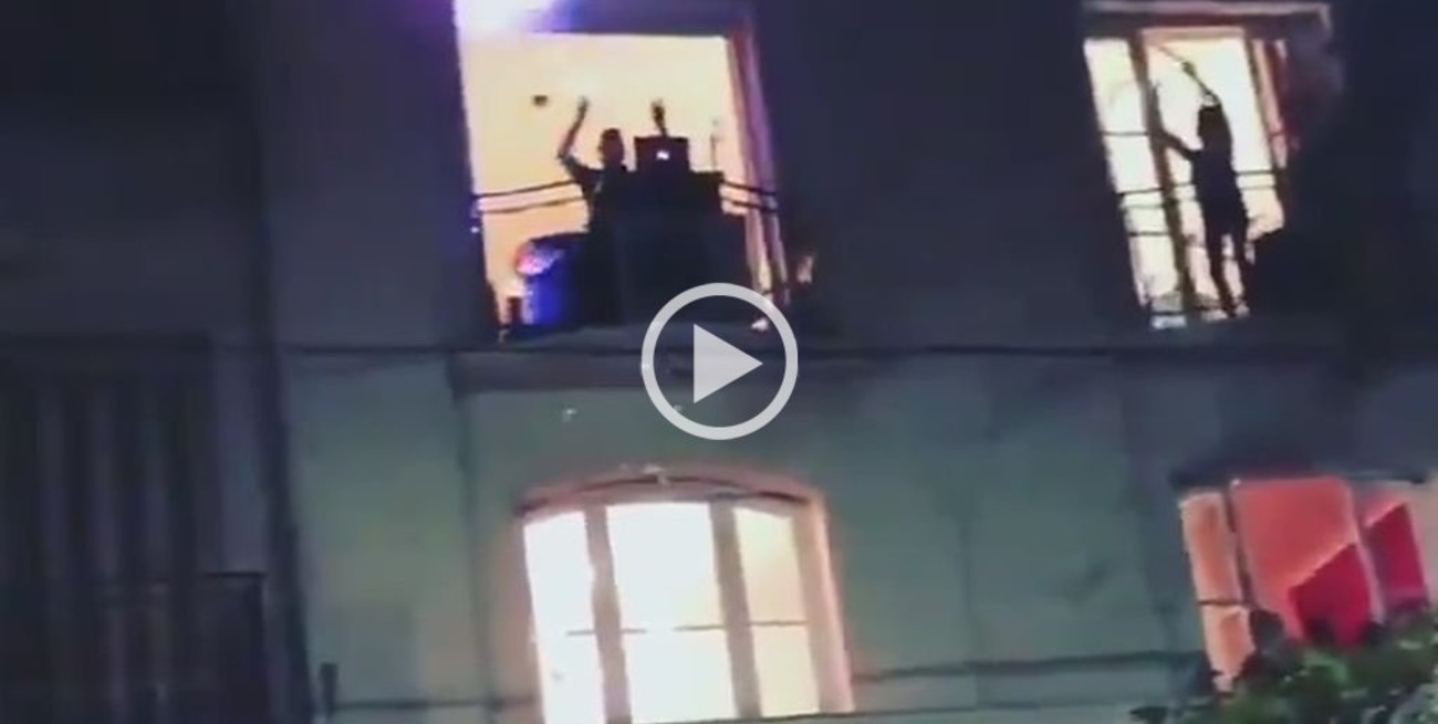 Video: Vecinos rindieron homenaje a Sergio Denis desde los balcones