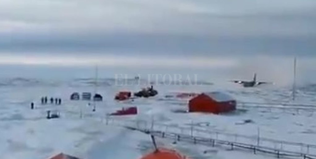 La Base Marambio recibió el primer vuelo desde el comienzo de la pandemia