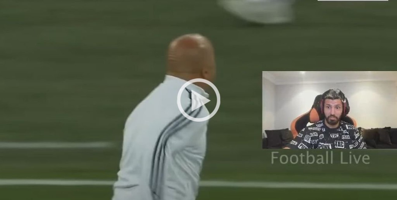Video: Agüero se "burló" de Sampaoli por el festejo del gol de Rojo a Nigeria