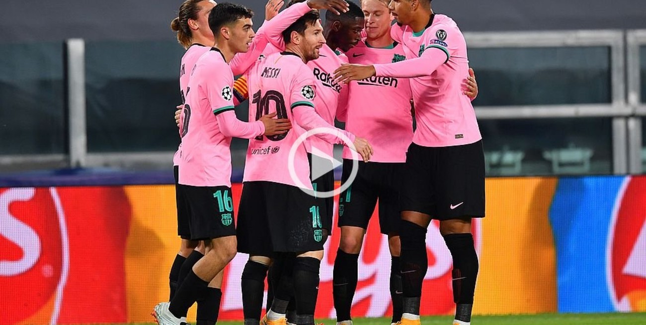 Con un gol de Messi, Barcelona derrotó a Juventus en Italia