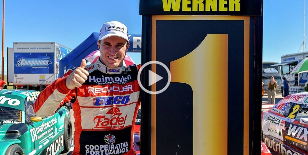 Mariano Werner repitió lo del viernes y se quedó con la pole en Toay