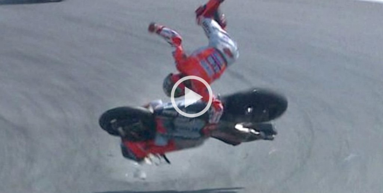 Impactante accidente de Jorge Lorenzo en Moto GP