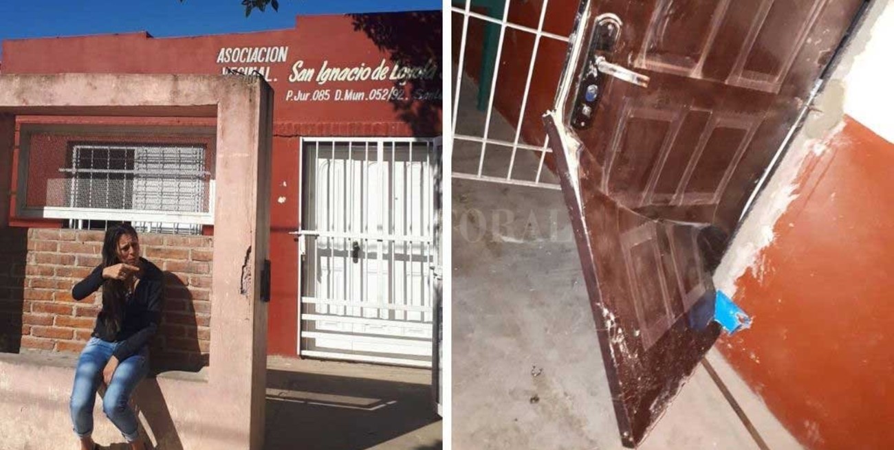 Robo y destrozos en la  vecinal de barrio Loyola 