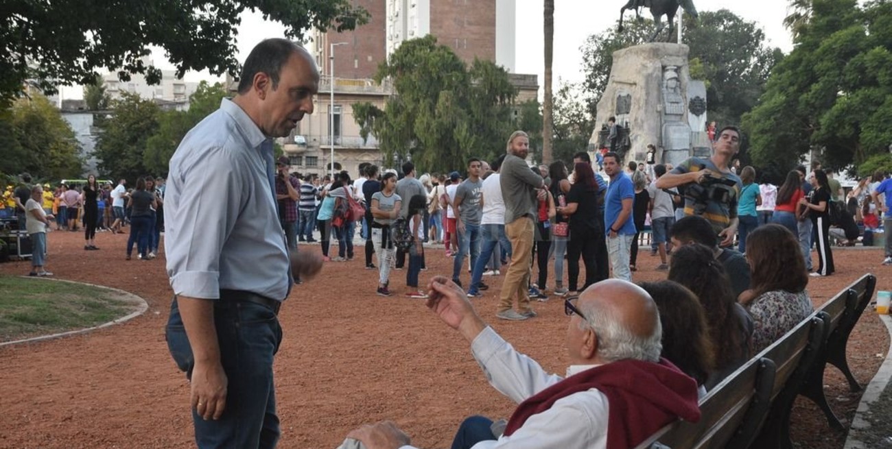 La plaza San Martín sumó nuevos juegos y más espacio para peatones 