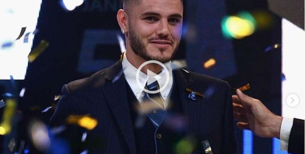 Icardi fue elegido como el mejor jugador del año en el fútbol italiano
