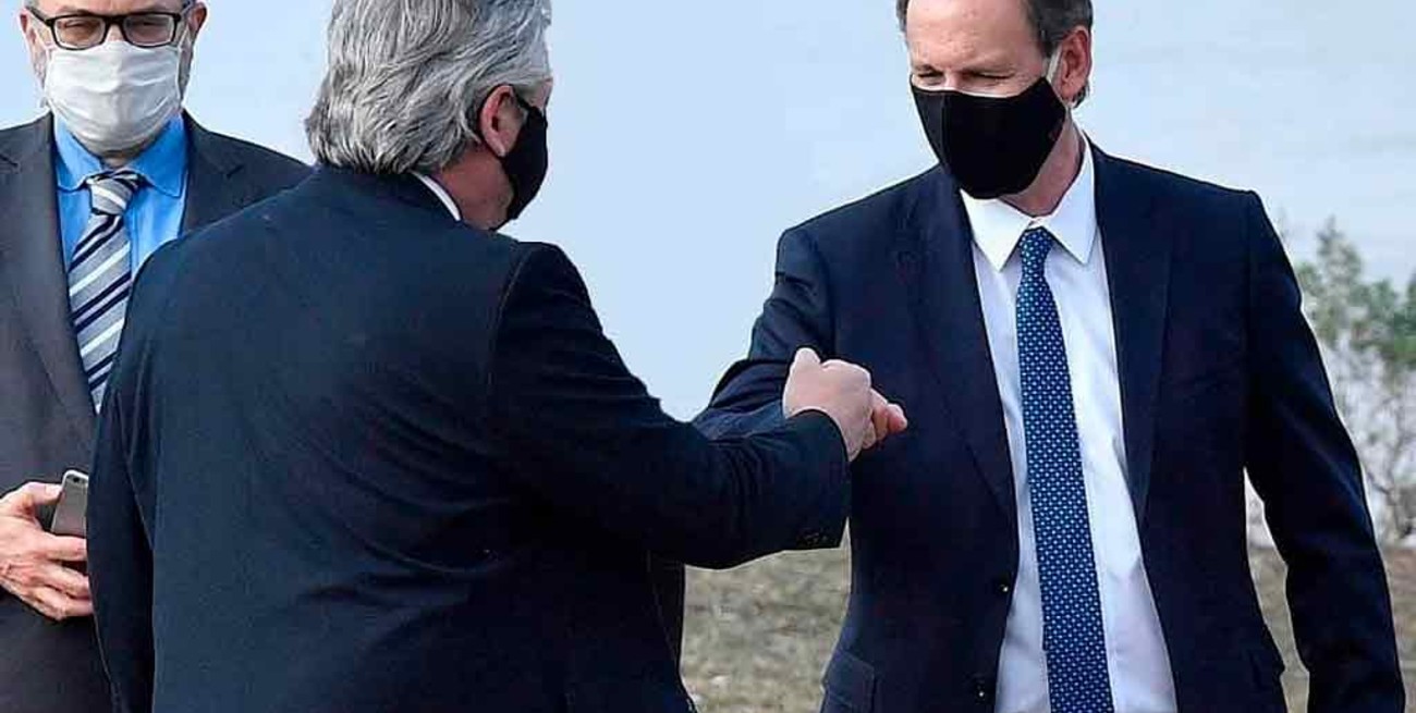 Bordet, con coronavirus, guardó distancia del presidente y de otros gobernadores 