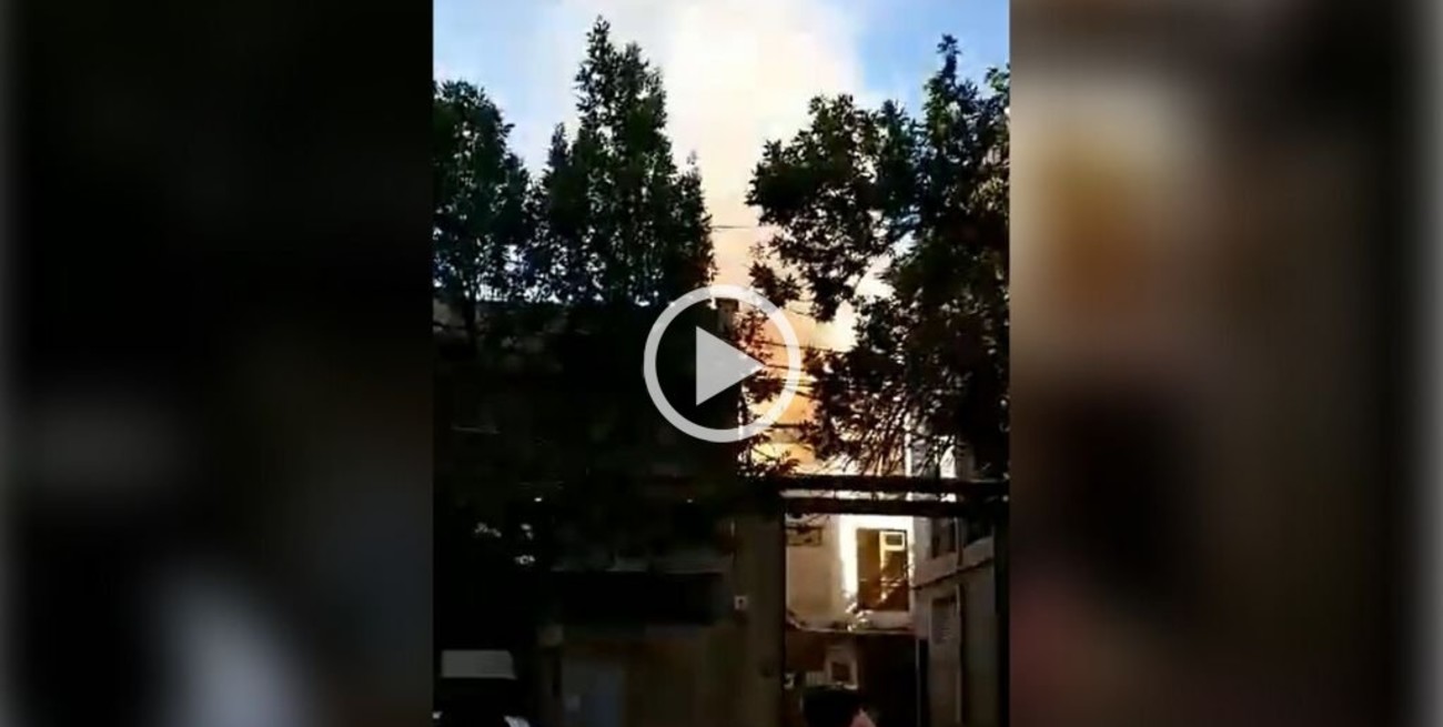 Video: el momento de la explosión en el sanatorio San Gerónimo