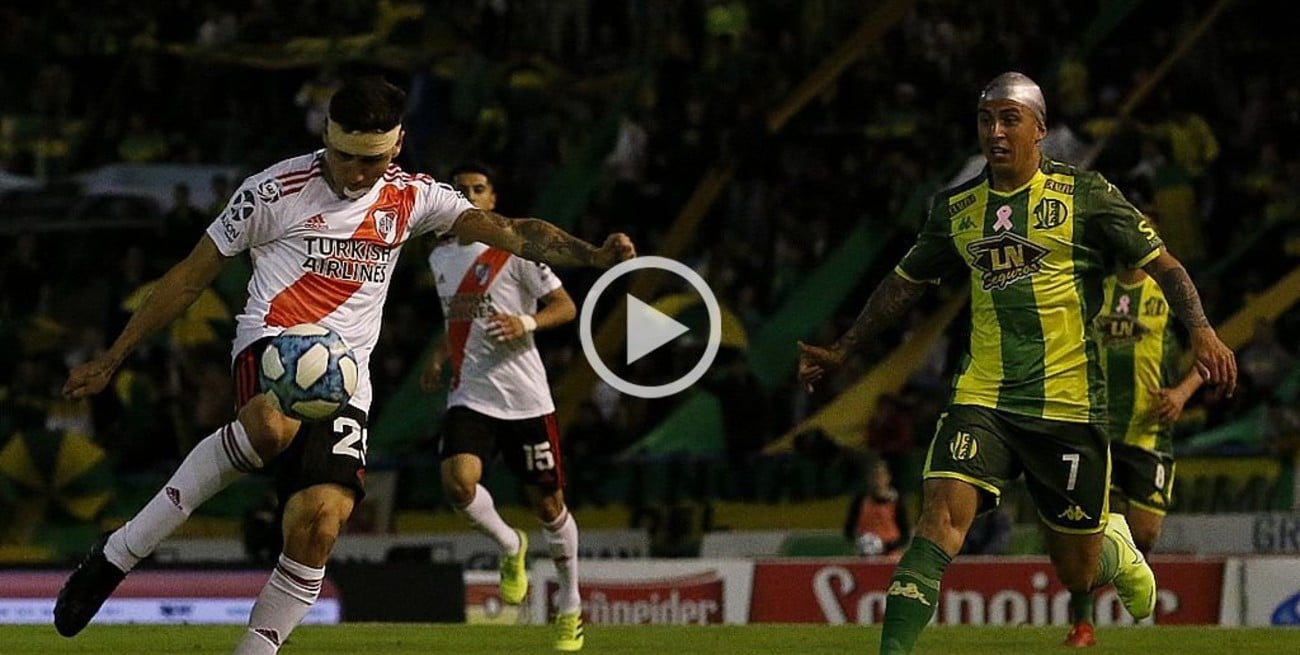 River le ganó a Aldosivi y llegó a la punta del campeonato