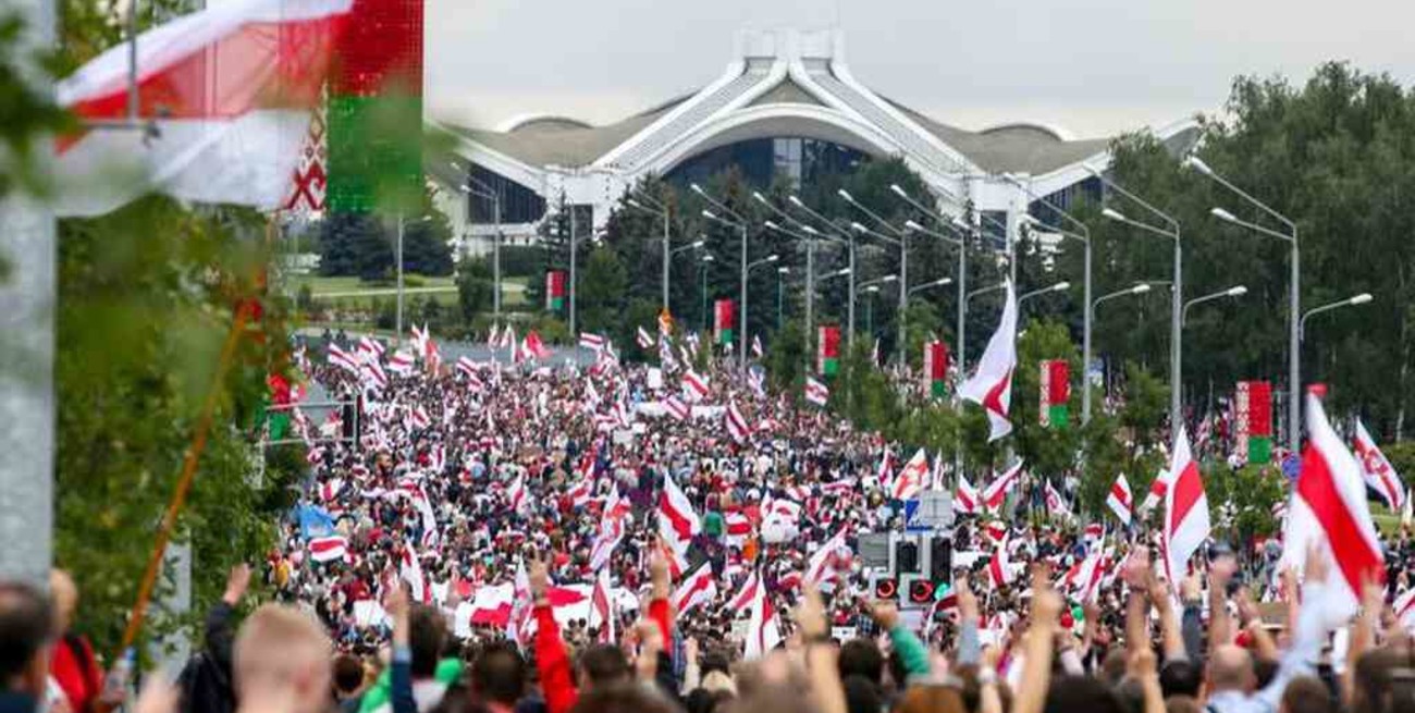 Más de 600 detenidos durante una manifestación opositora en Bielorrusia
