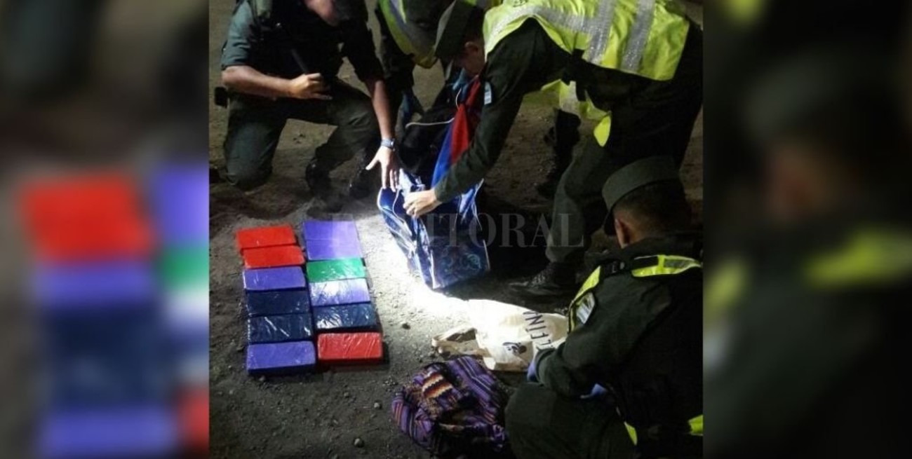 Condenaron a una mujer que llevaba 16,5 kilos de cocaína