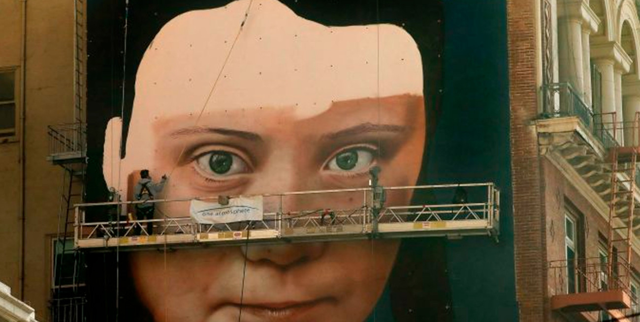 Niño de Cobre homenajea a Greta Thunberg