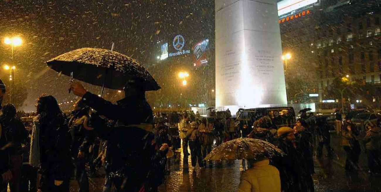 Se cumplen 13 años de la inolvidable nevada en Buenos Aires