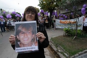 Archivo El Litoral La incansable lucha de la Graciela, la madre de Marianela Brondino. Fue una pieza clave para llegar a los culpables del crimen