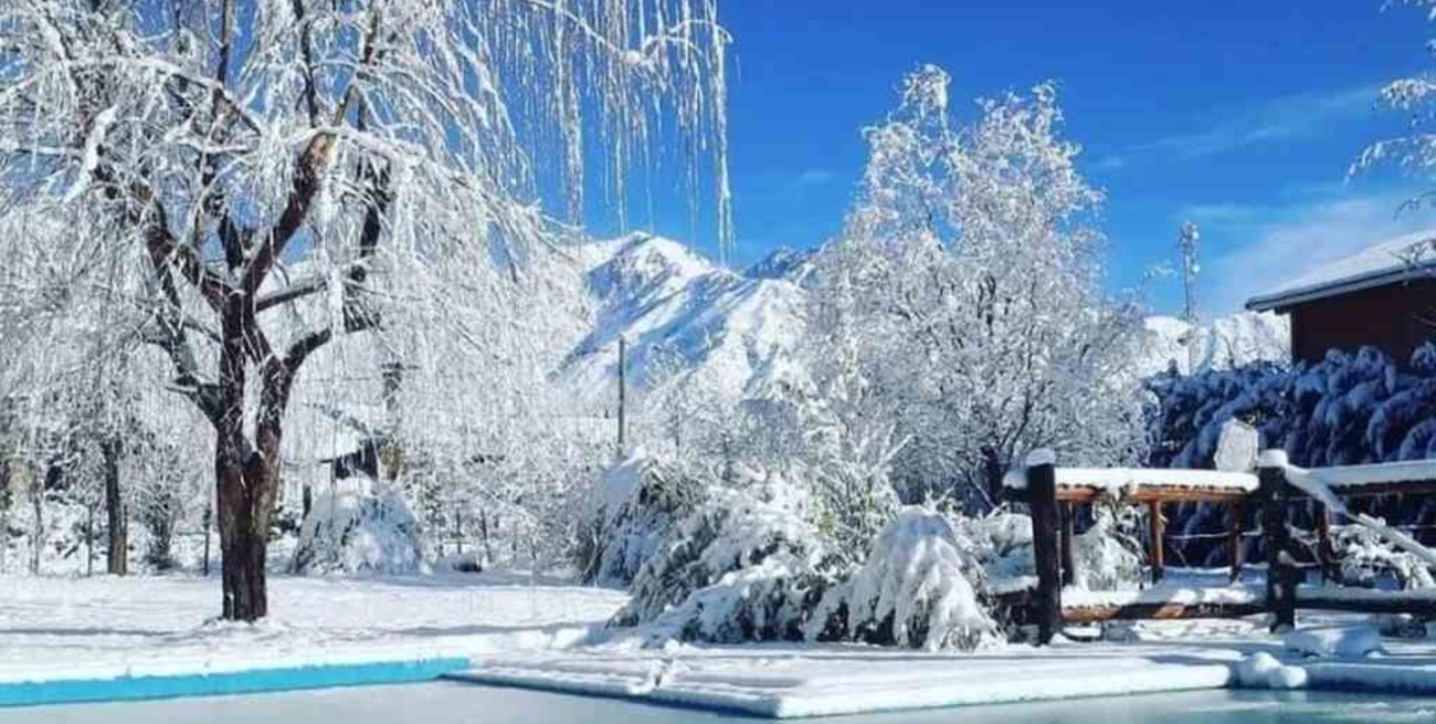 Mendoza registró nevadas inusuales en el mes de julio