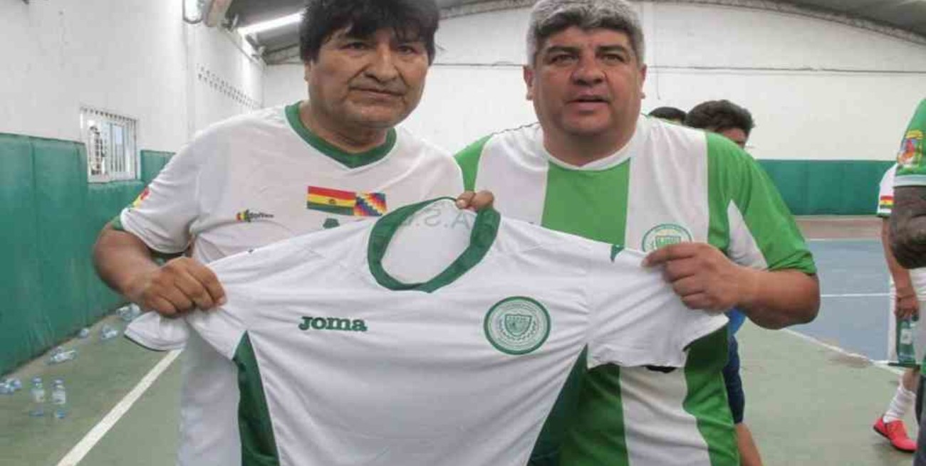 Evo Morales jugó al fútbol con Pablo Moyano
