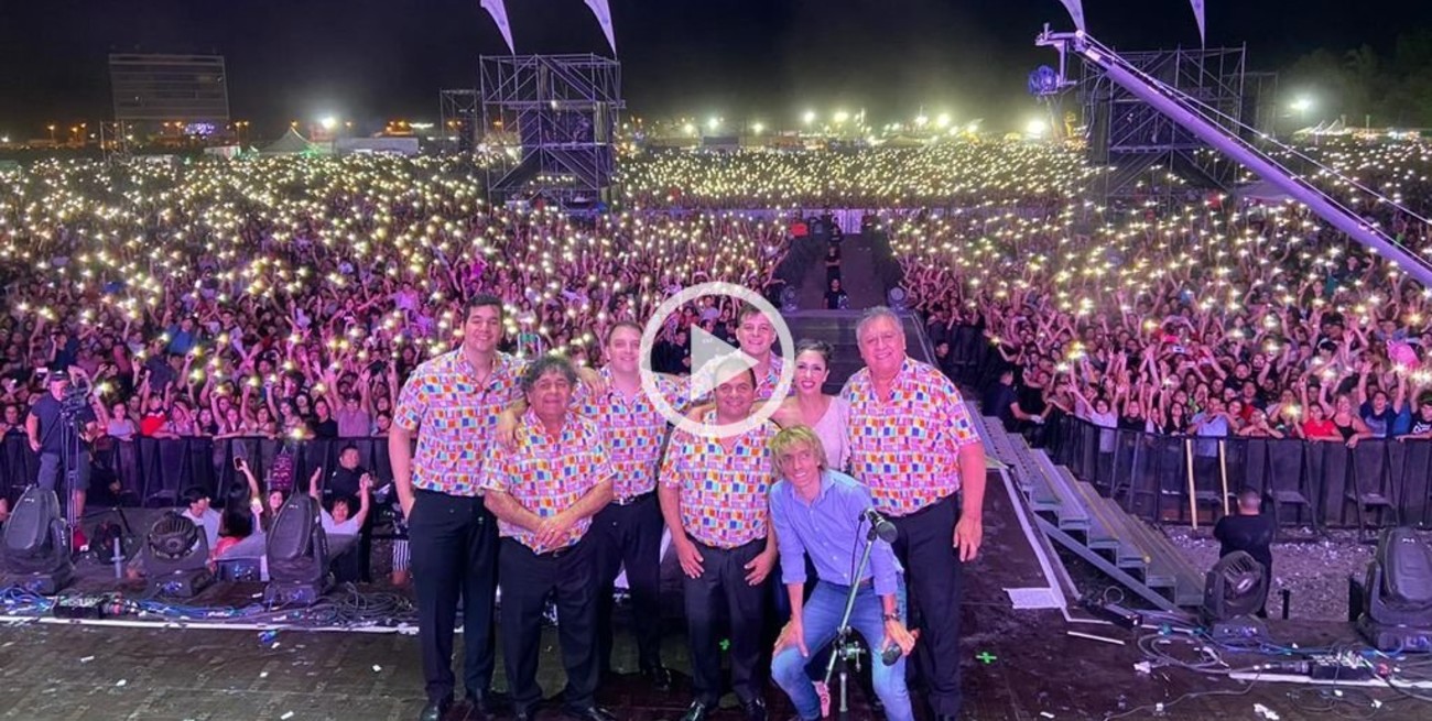 Video: Los palmeras hicieron bailar a 200.000 personas en Neuquén