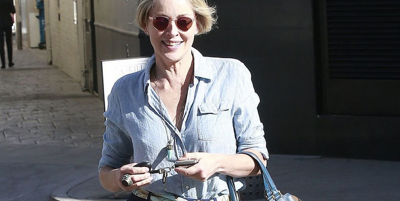 Sharon Stone contó que le cayó un rayo mientras planchaba en su casa