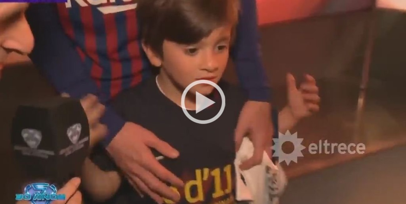 El video emotivo que le mostraron a Thiago Messi