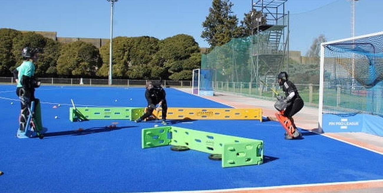 Las Leonas practicaron en el Cenard bajo estrictos protocolos de sanidad