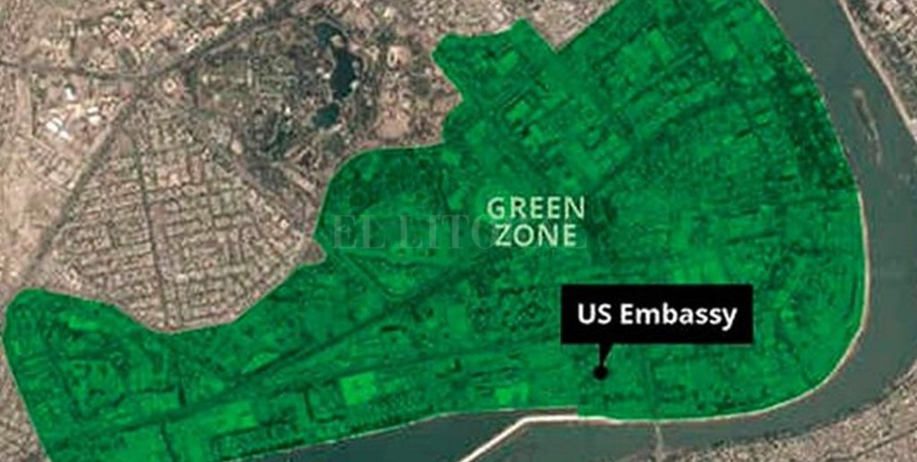 Atacaron la embajada de EEUU en Bagdad y una base con tropas estadounidenses