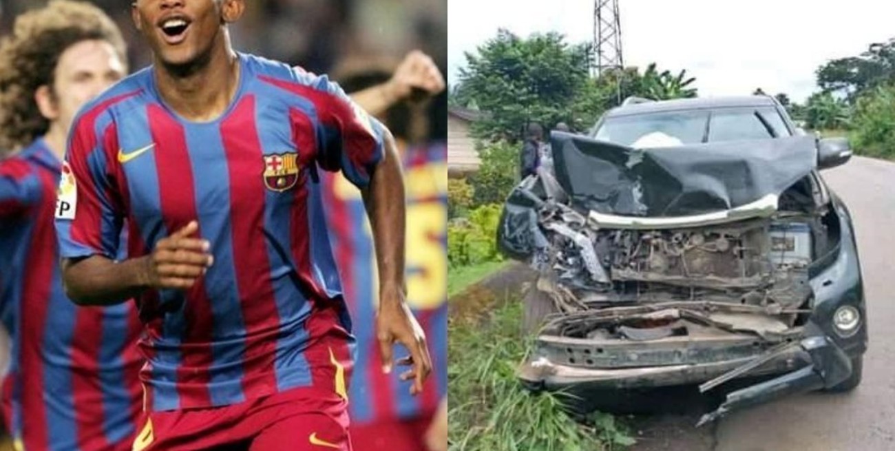 Samuel Eto'o se encuentra internado fuera de peligro tras accidente automovilístico