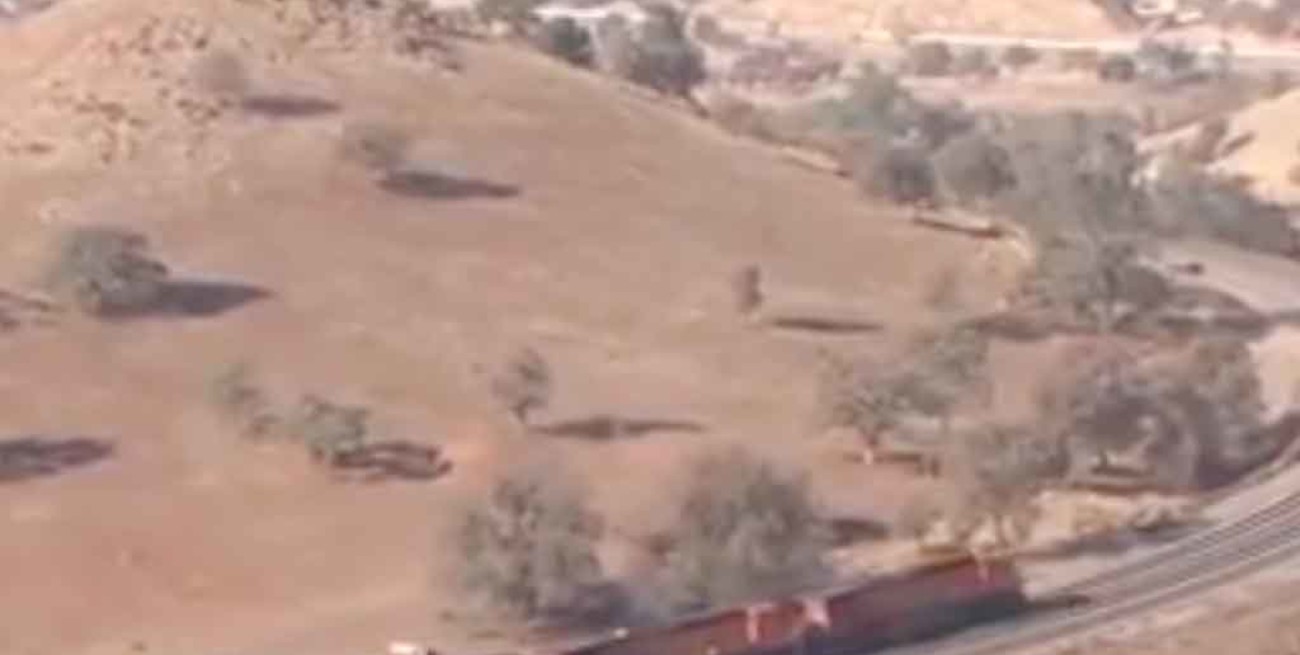 No, el video viral del tren que circula por una montaña no fue filmado en la Argentina sino en los Estados Unidos