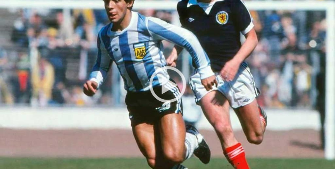 A 40 años del primer gol de Maradona en la Selección Argentina