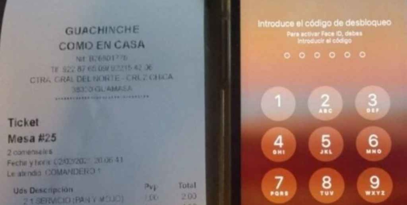España: fueron a un restaurante, se escaparon sin pagar pero se olvidaron un celular