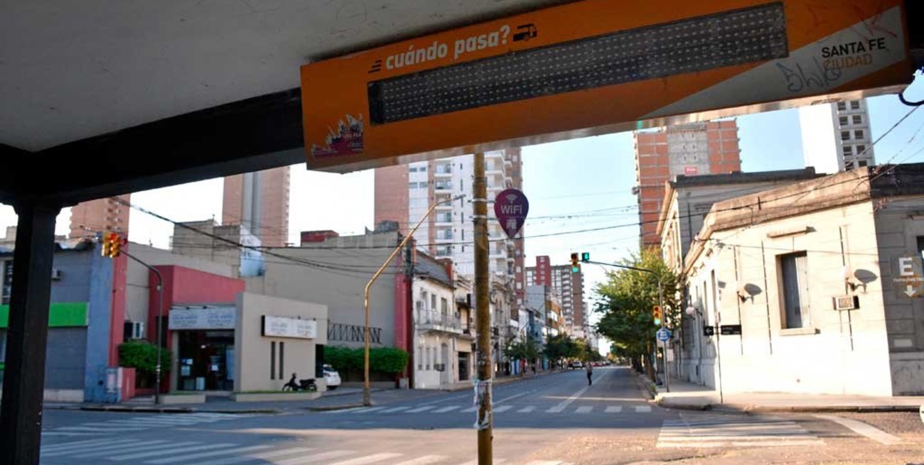 Séptimo día de paro de colectivos en Santa Fe