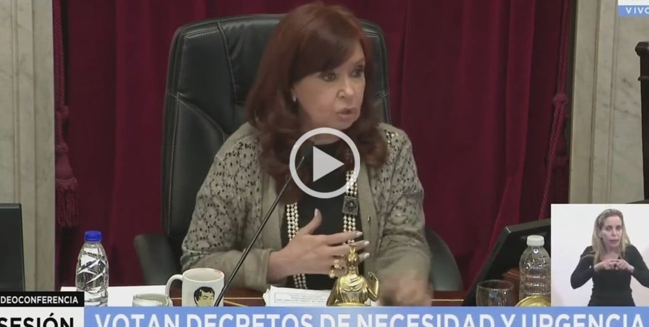 Video: El enojo de Cristina Kirchner con los senadores opositores en el cierre de la sesión